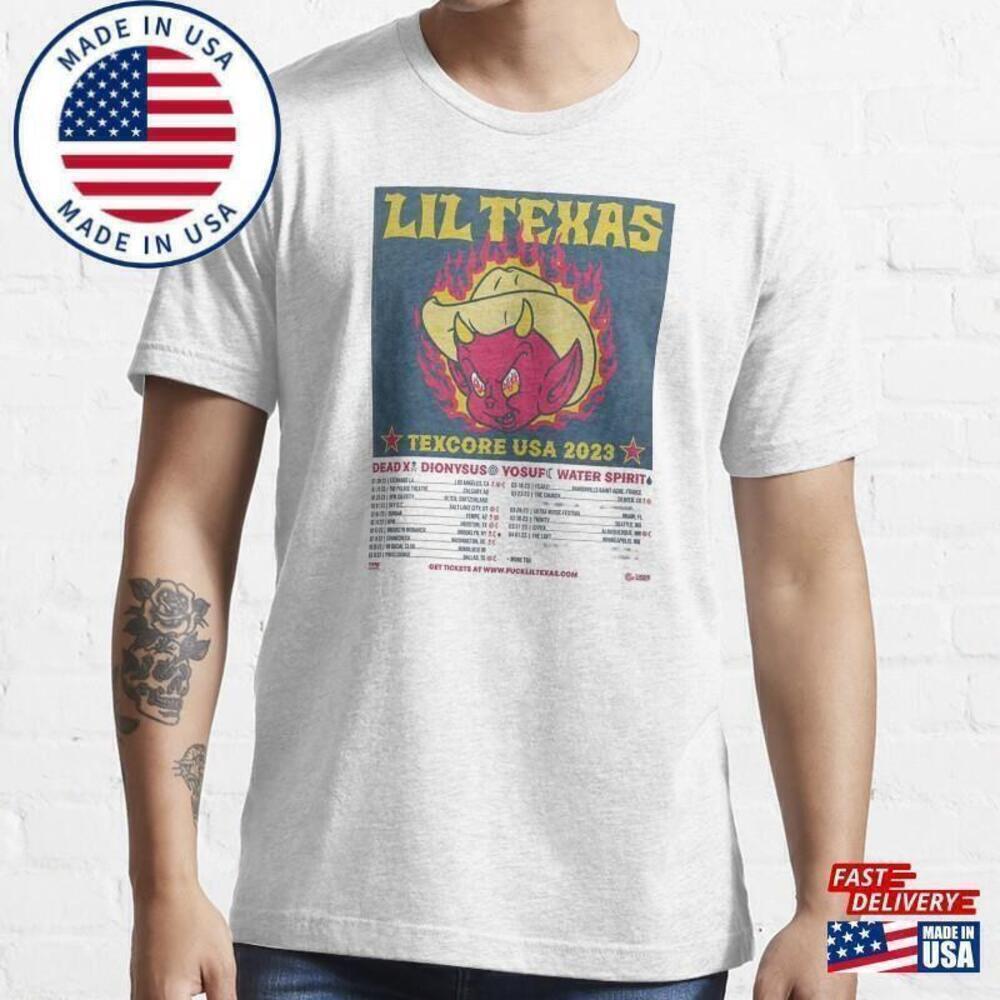 Lil Texas Texcore Usa Tour Hardcore Music Graphic T-Shirt